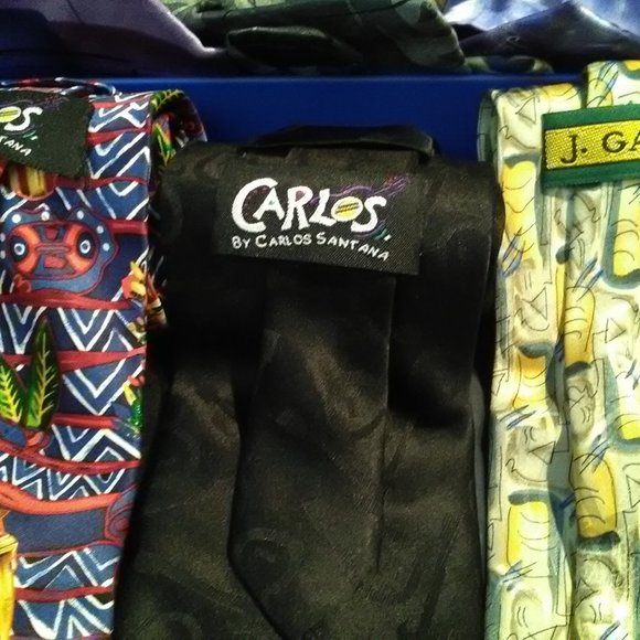 Jerry Garcia b& Carlos Santana Men's Ties - Picture 4 of 5